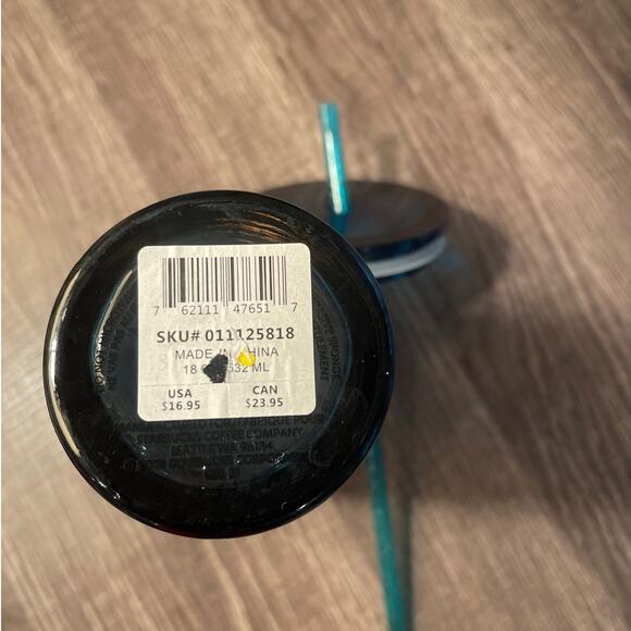 NWOT STARBUCKS Tumbler dark Green 16oz NWOT - Picture 5 of 7